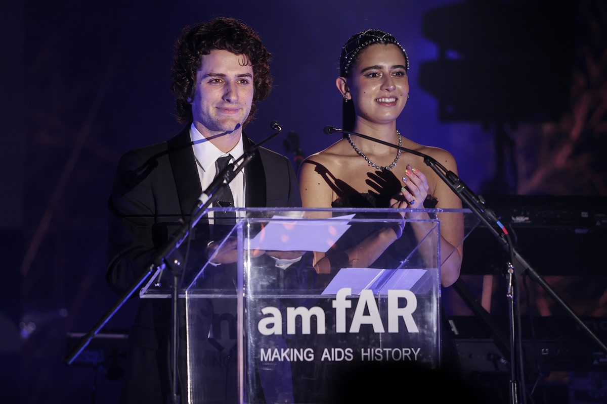Darío Yazbek Bernal and Host Karla Garza (Getty Images)