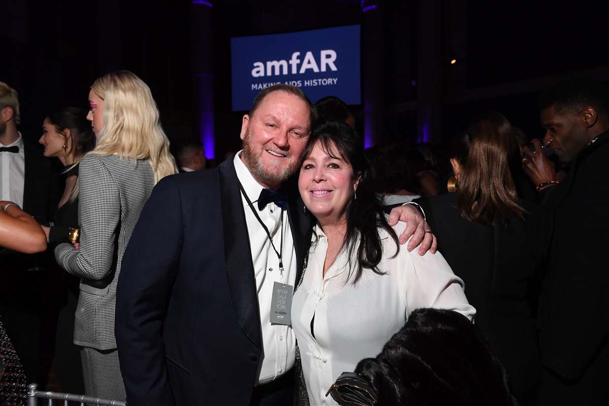amfAR CEO Kevin Robert Frost and amfAR Trustee Danielle Alexandra (Ryan Emberley)