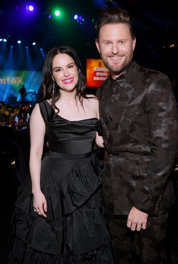 Emily Hampshire and Bobby Berk