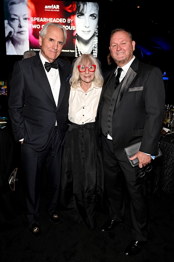 amfAR Trustee Vincent Roberti, Michele Andelson and CEO Kevin Robert Frost