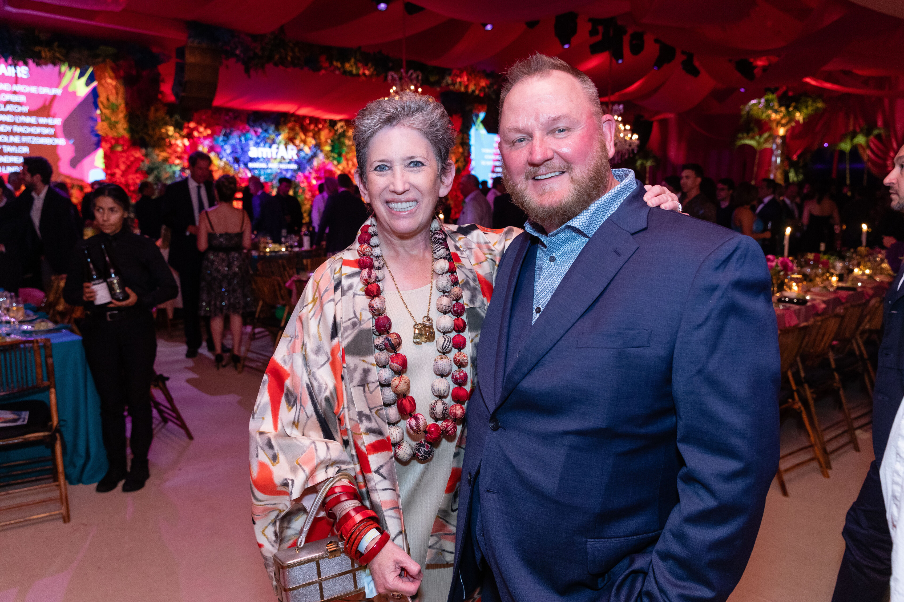 Beth deWoody and amfAR CEO Kevin Robert Frost