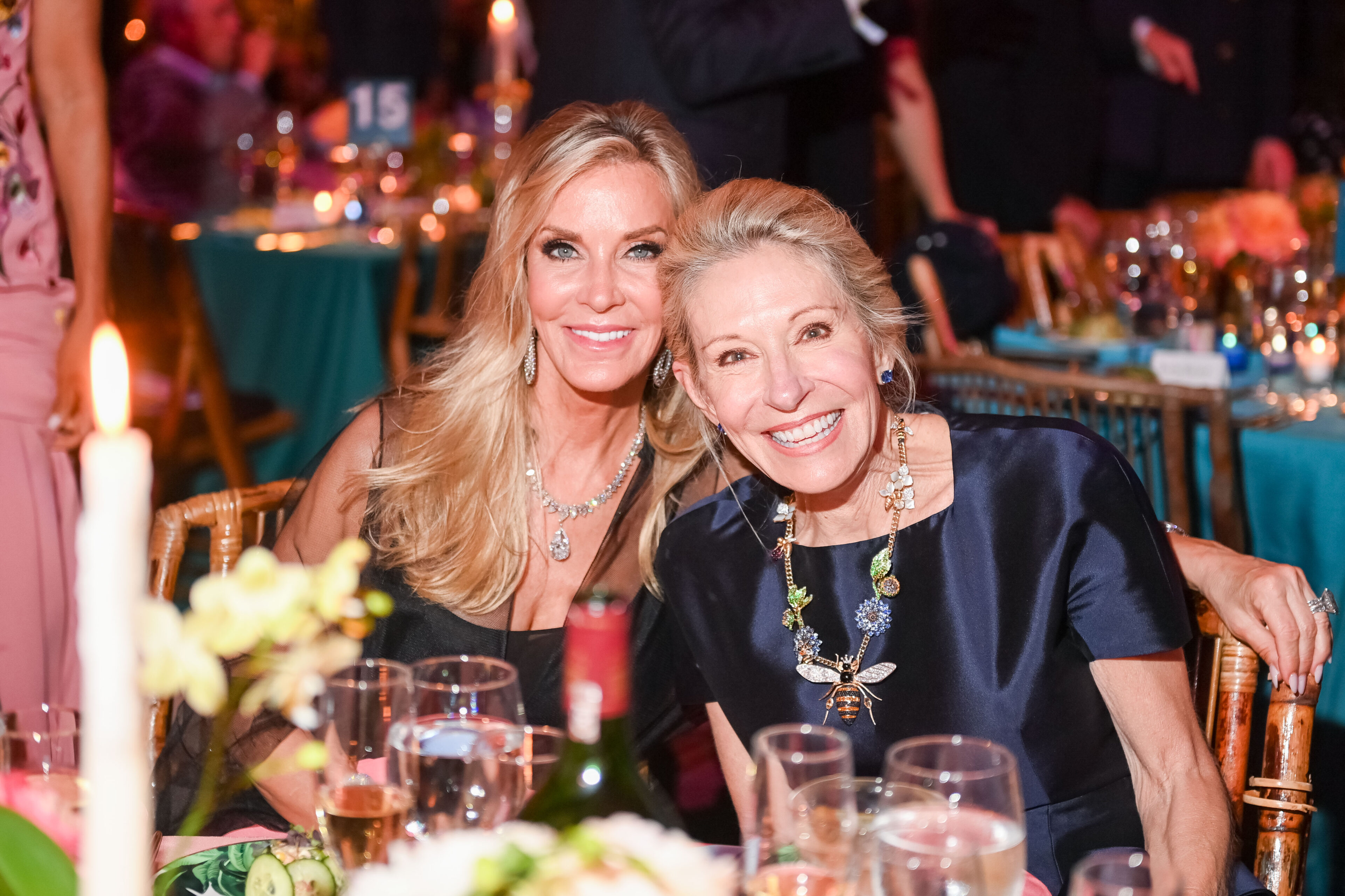 Event Chair Nancy C. Rogers and amfAR Trustee Cindy Rachofsky