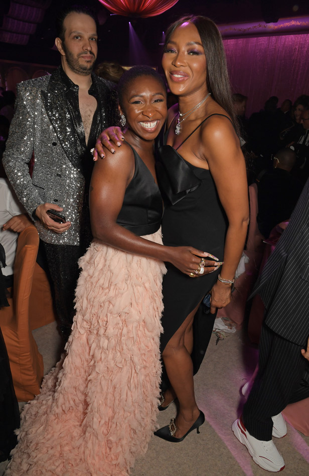 Event Chair Cynthia Erivo and Naomi Campbell (Photo by Getty Images)