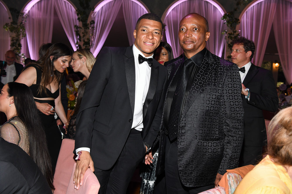 Kylian Mbappe and Patrice Motsepe (Photo by Getty Images)