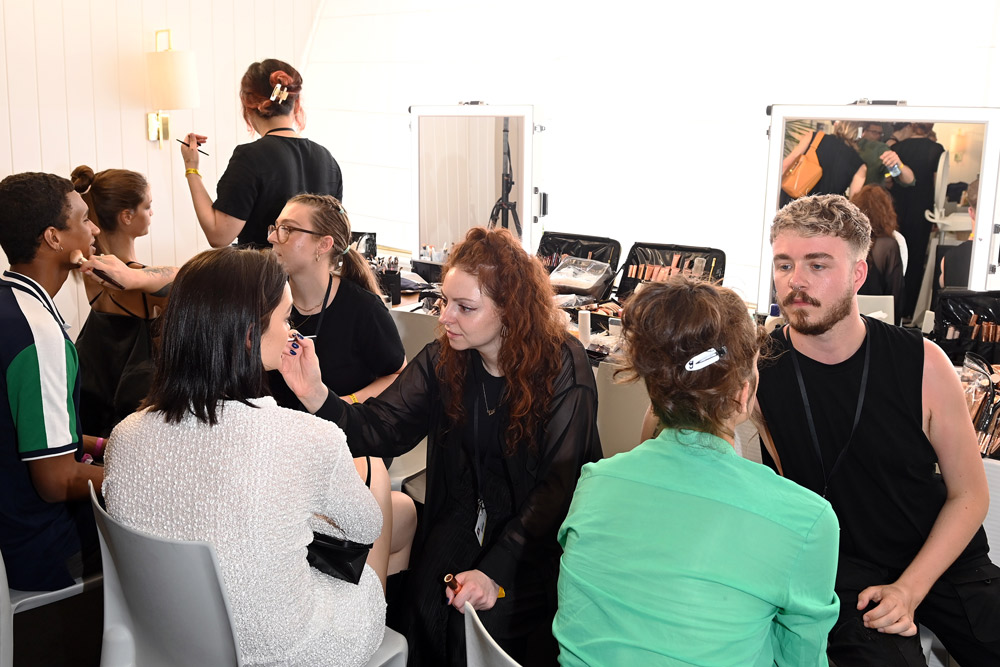 Official Beauty Partner Charlotte Tilbury provided make-up artists for the Fashion Show (Photo by Getty Images)