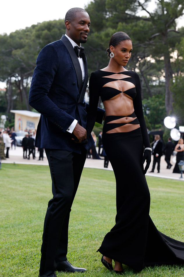 Serge Ibaka and Cindy Bruna (Photo by Kevin Tachman)