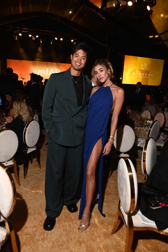 Ross Butler and Jessica Serfaty at the amfAR Gala Los Angeles (photo: Ryan Emberley & Kennedy Pollard)