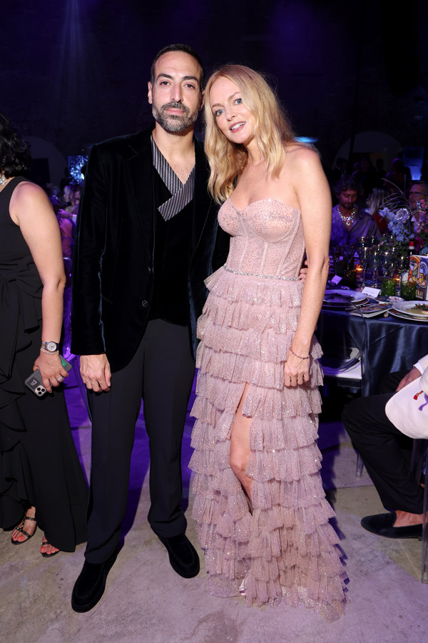 Mohammad Al Turki, CEO of Presenting Sponsor Red Sea International Film Festival, and Event Chair Heather Graham Event Chair Patricia Clarkson and director Andrea Pallaoro (photo: Ryan Emberley/amfAR/Getty Images for amfAR)