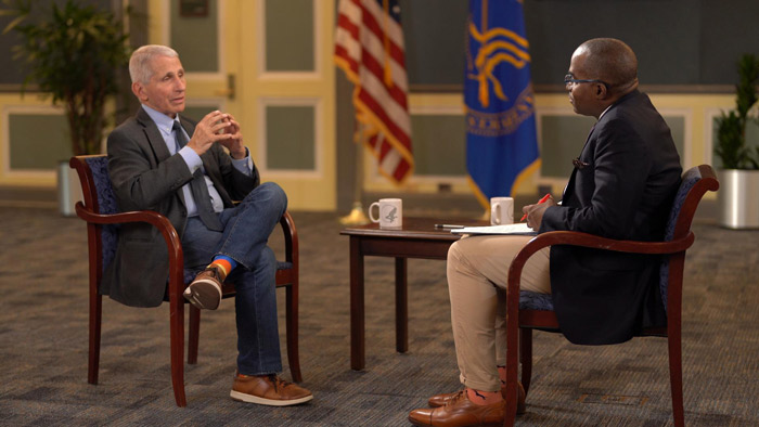 Dr. Anthony Fauci was interviewed by amfAR VP and Director of Public Policy Greg Mllett before his retirement.