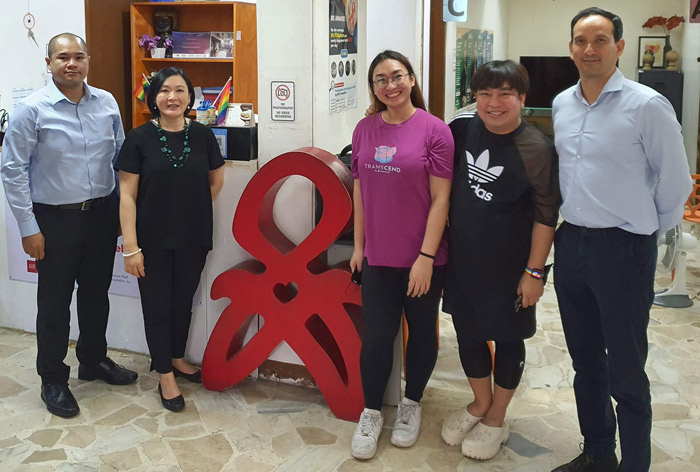 TREAT Asia team at another of the study’s participating organizations, the Love Yourself Clinic, Manila, the Philippines.