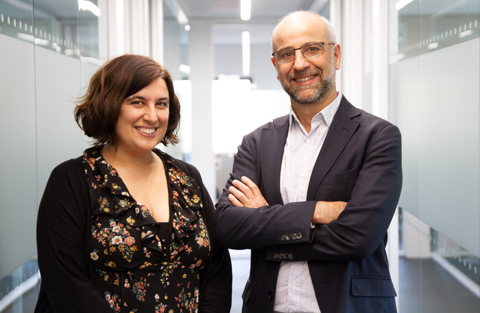 Javier Martínez-Picado, Ph.D. (right), co-principal investigator, and María Salgado, Ph.D., of the IrsiCaixa AIDS Research Institute, Barcelona, Spain