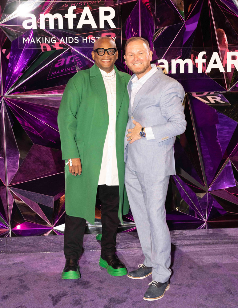 amfAR Trustee Arthur Lewis (left) and CEO Kevin Robert Frost (Photo: Beau Bumpas)