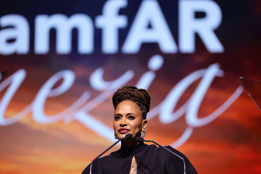 amfAR's Award of Inspiration honoree Ava DuVernay. Photo by Getty Images