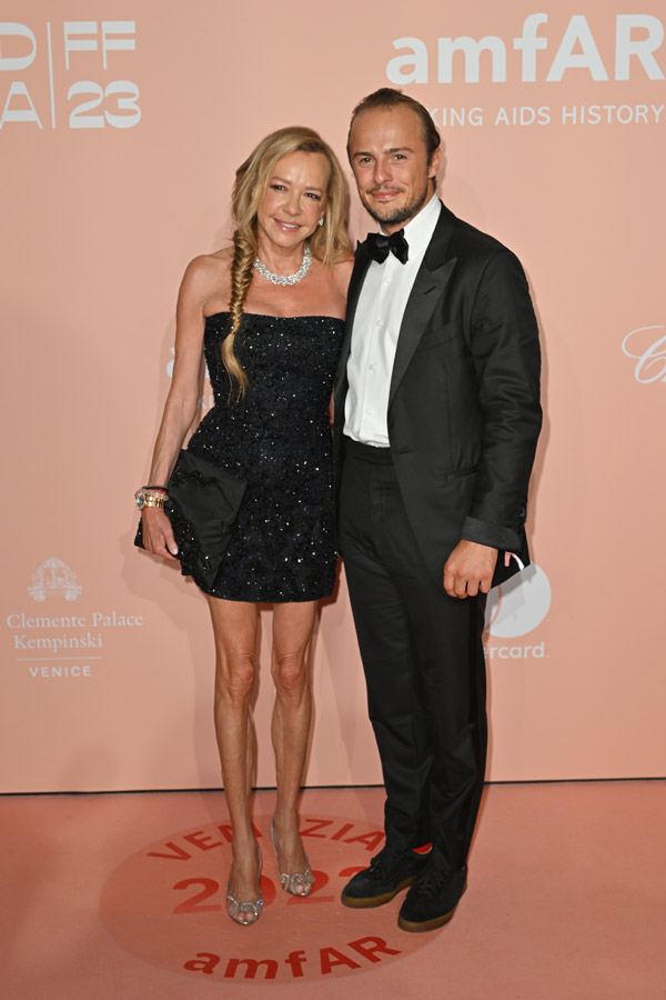 Event chair and Chopard president Caroline Scheufele and Olmo Schnabel. Photo by Getty Images