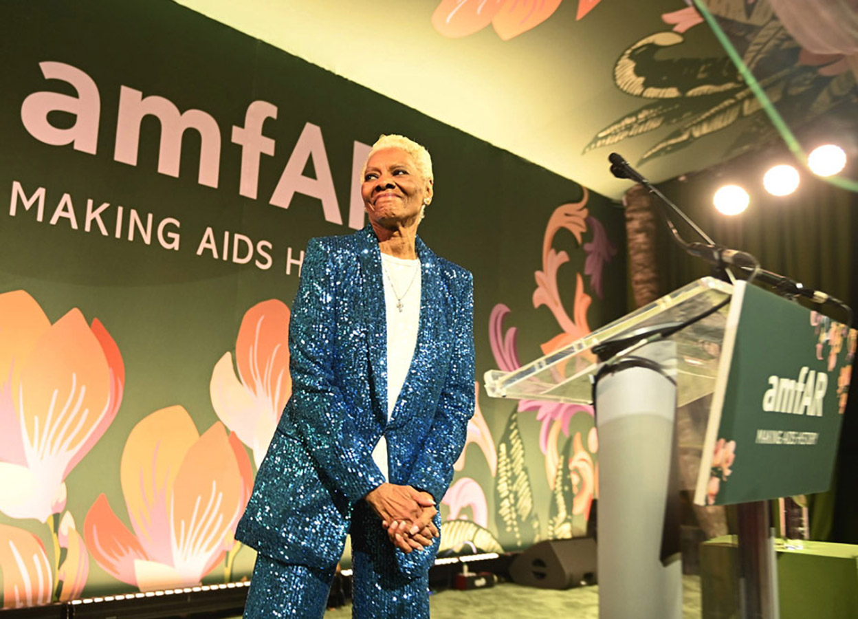 amfAR honored Dionne Warwick with its Award of Courage