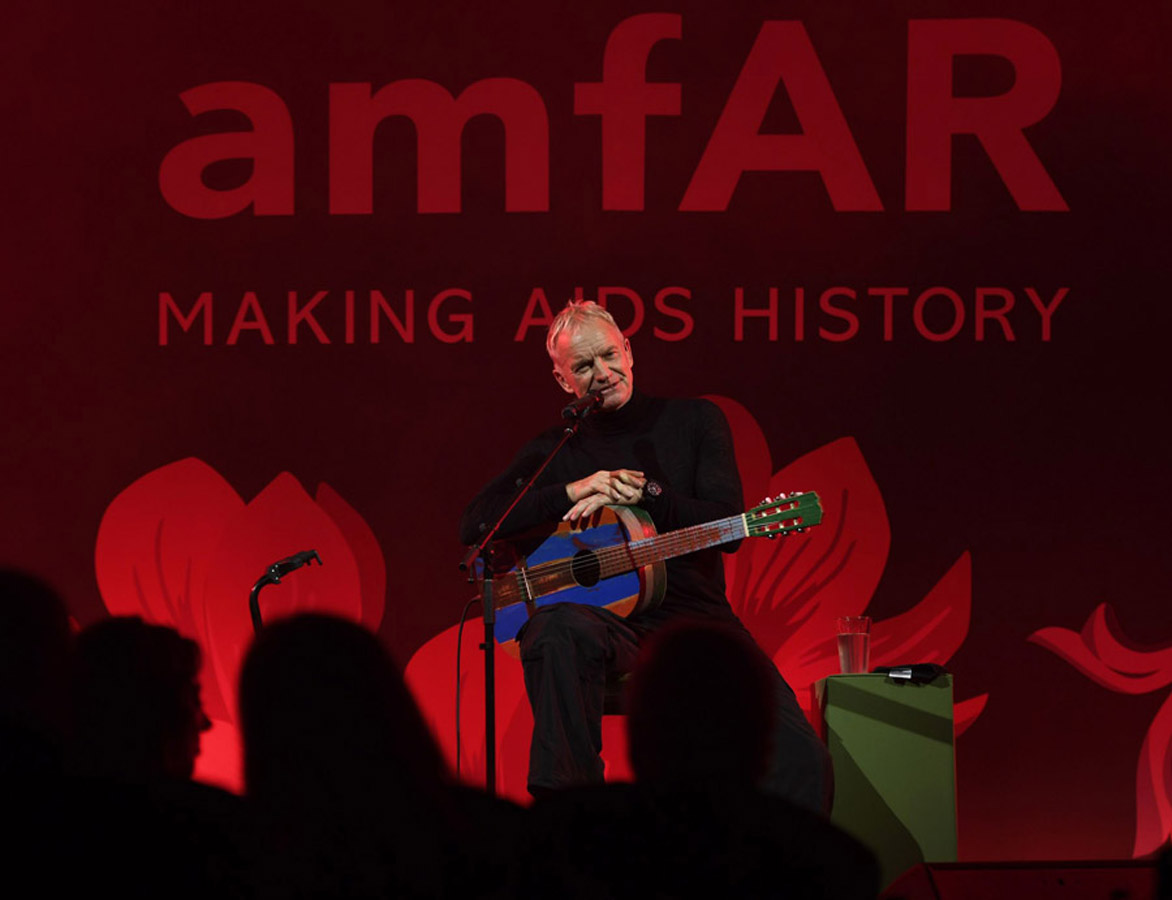 Sting performed several of his signature songs, including “Roxanne” and “Fields of Gold.”