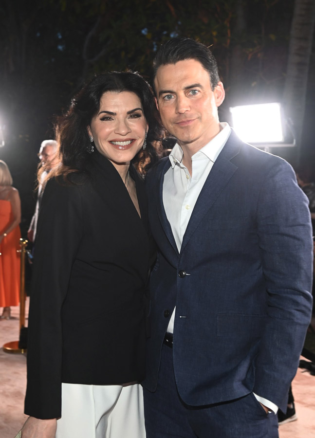 Event host Julianna Margulies and Keith Lieberthal