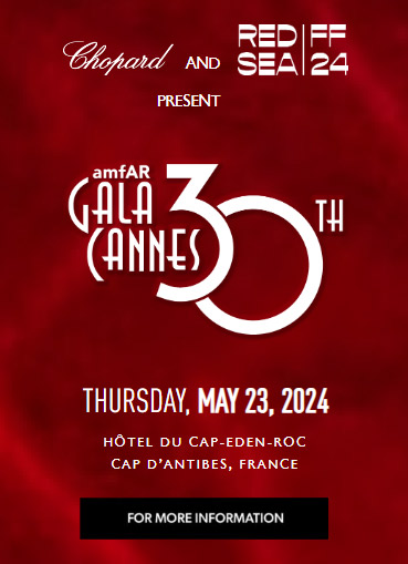 amfAR Gala Cannes 30th Thursday, May 23, 2024