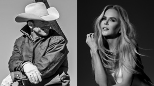 Actor, writer, producer, and director Taylor Sheridan and award-winning actress Nicole Kidman.
