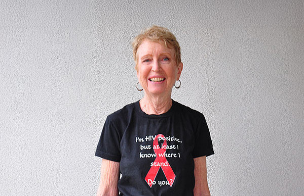 Portrait of amfAR Legacy Circle member Martha Warriner Jarrett sharing her planned giving story