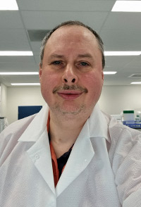 Portrait of Dr. Alexander O. Pasternak of the University of Amsterdam, researching HIV reservoir markers