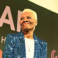 Thumbnail photo of singer Dionne Warwick on amfAR's 2024 honorees page
