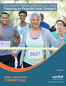 Icon illustrating the 'From Laboratory to Marketplace' section on FDA review of long-acting HIV products