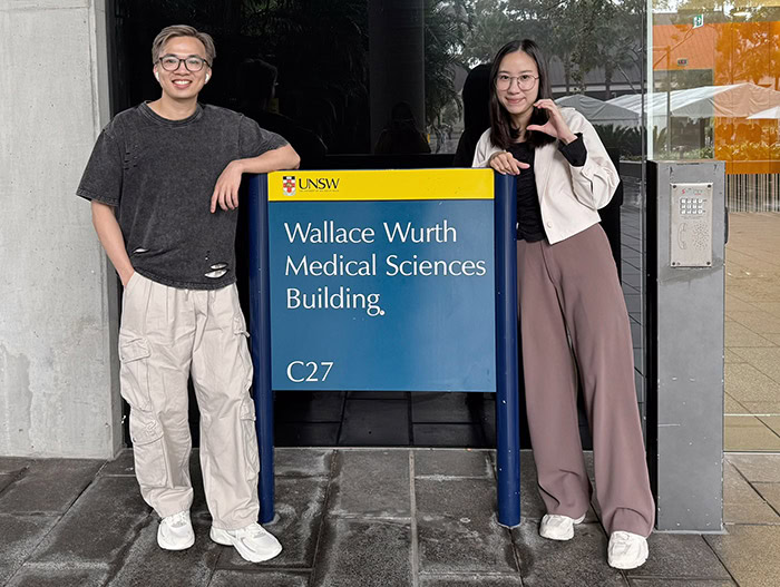 L-R: Fogarty-IeDEA Mentorship Program trainees Thinh Toan Vu and Chatkamol (Bua) Pheerapanyawaranun