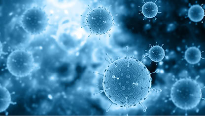 Illustration symbolizing how investment in cancer research also advances progress toward curing HIV