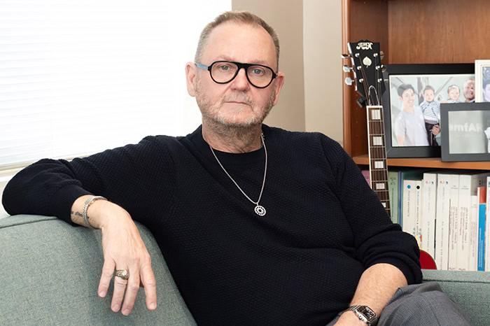 Kevin Robert Frost, amfAR CEO, featured in the Innovations newsletter (Photo: Colby Tallia)