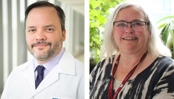 Portraits of Dr. Luis Montaner and Dr. Skinner, recipients of amfAR HIV reservoir grants