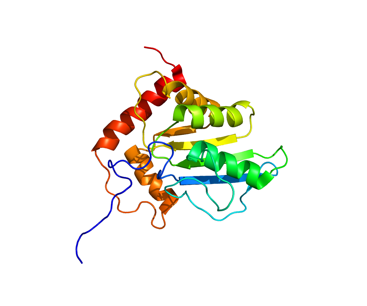 3D concept rendering of the APOBEC3G protein that helps block HIV infection
