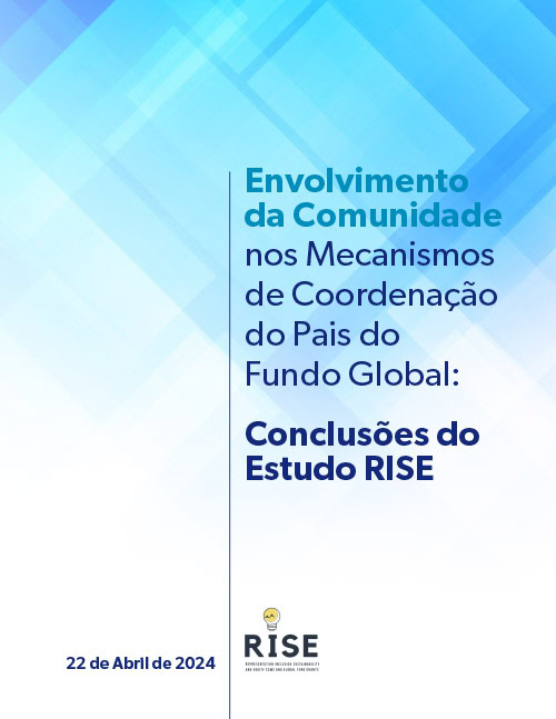 Cover thumbnail of the Portuguese-language RISE study report booklet