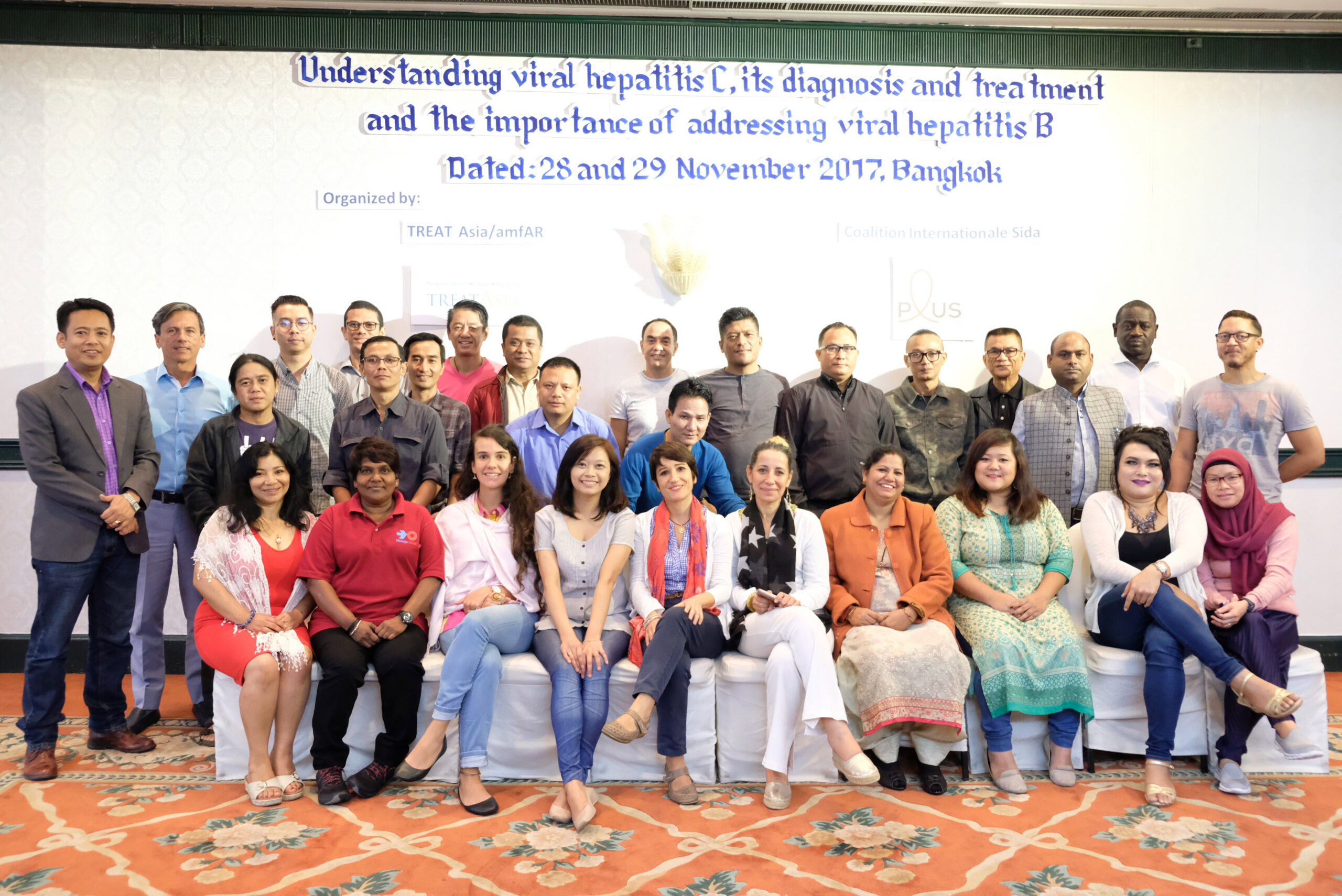 Photo from a TREAT Asia and WHO training session on viral hepatitis screening