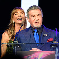 Thumbnail photo of Sylvester and Jennifer Stallone, honored at amfAR's Las Vegas gala