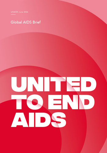 Cover of the UNAIDS report warning that progress toward ending AIDS by 2030 is at risk