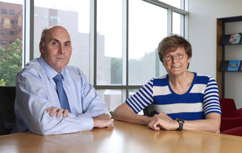 Drs. Drew Weissman and Katalin Karikó of the University of Pennsylvania.