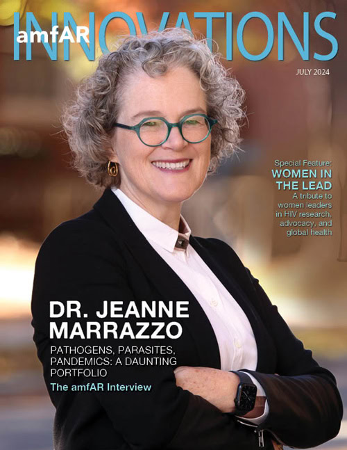 Cover thumbnail of amfAR's Spring 2024 Innovations newsletter