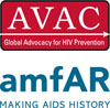 amfAR and AVAC logos on a joint report about improving HIV/AIDS data collection