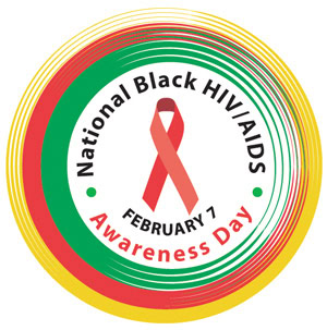National Black HIV/AIDS Awareness Day (NBHAAD) logo, marked each year on February 7