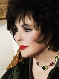 Portrait of Dame Elizabeth Taylor, amfAR's founding international chairman
