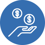 Icon for donor-advised fund giving option on amfAR's Smart Giving page