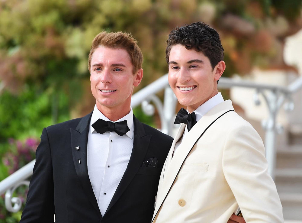 Lawrence Ross and amfAR Trustee Larry R. Milstein (Photo by Ryan Emberley)