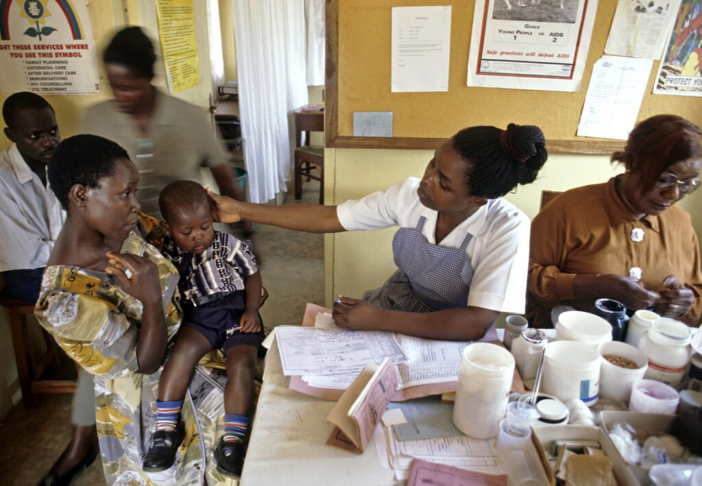 Timeline photo for 1988: amfAR research boosts mother-to-child HIV prevention