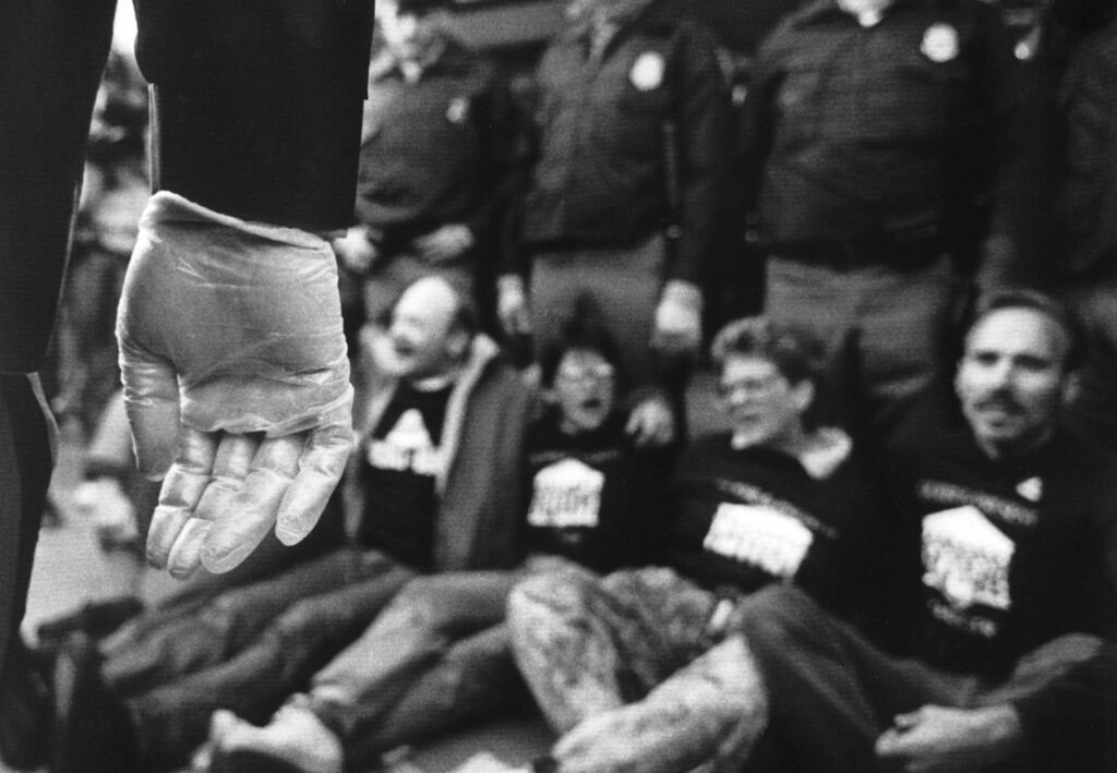 Timeline photo for 1989: amfAR advocacy speeds up HIV drug research and approval