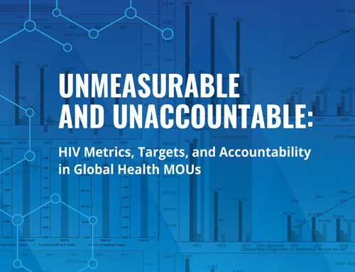 Unmeasurable and Unaccountable: HIV Metrics, Targets, and Accountability in Global Health MOUs