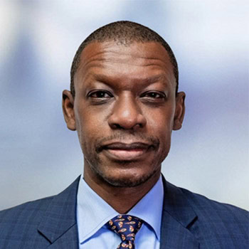 Portrait of Dr. Lishomwa Ndhlovu, Chair of the amfAR Research Council, professor at Weill Cornell Medical College