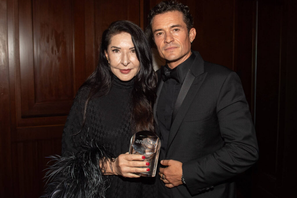 Marina Abramović and Orlando Bloom (Photo by Ryan Emberley)