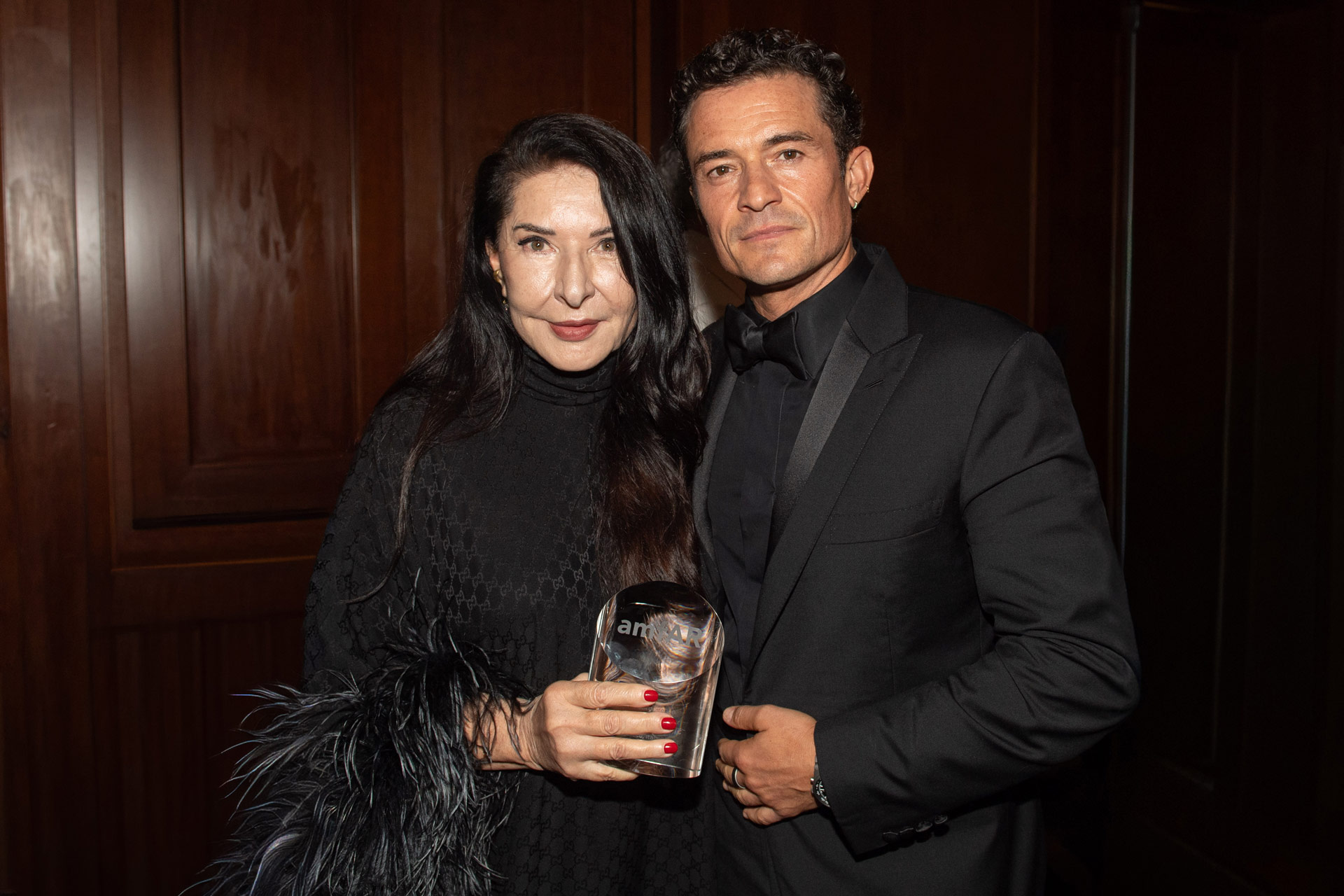 Marina Abramović and Orlando Bloom (Photo by Ryan Emberley)