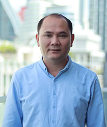 Portrait of Dr. Somanythd Chhay Meng, Vice Chief of the Research Unit at Cambodia's NCHADS